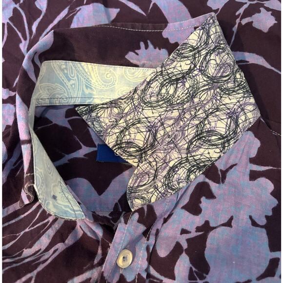 Size L | GEORG ROTH Los Angeles Men’s Button Front Abstract Floral Casual Shirt - Picture 14 of 14